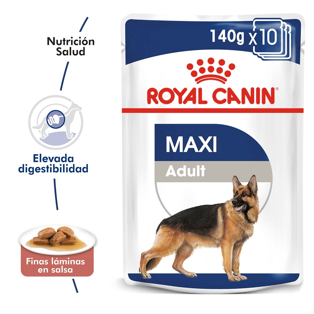 Royal Canin Maxi Adult Pouch x 140 gr